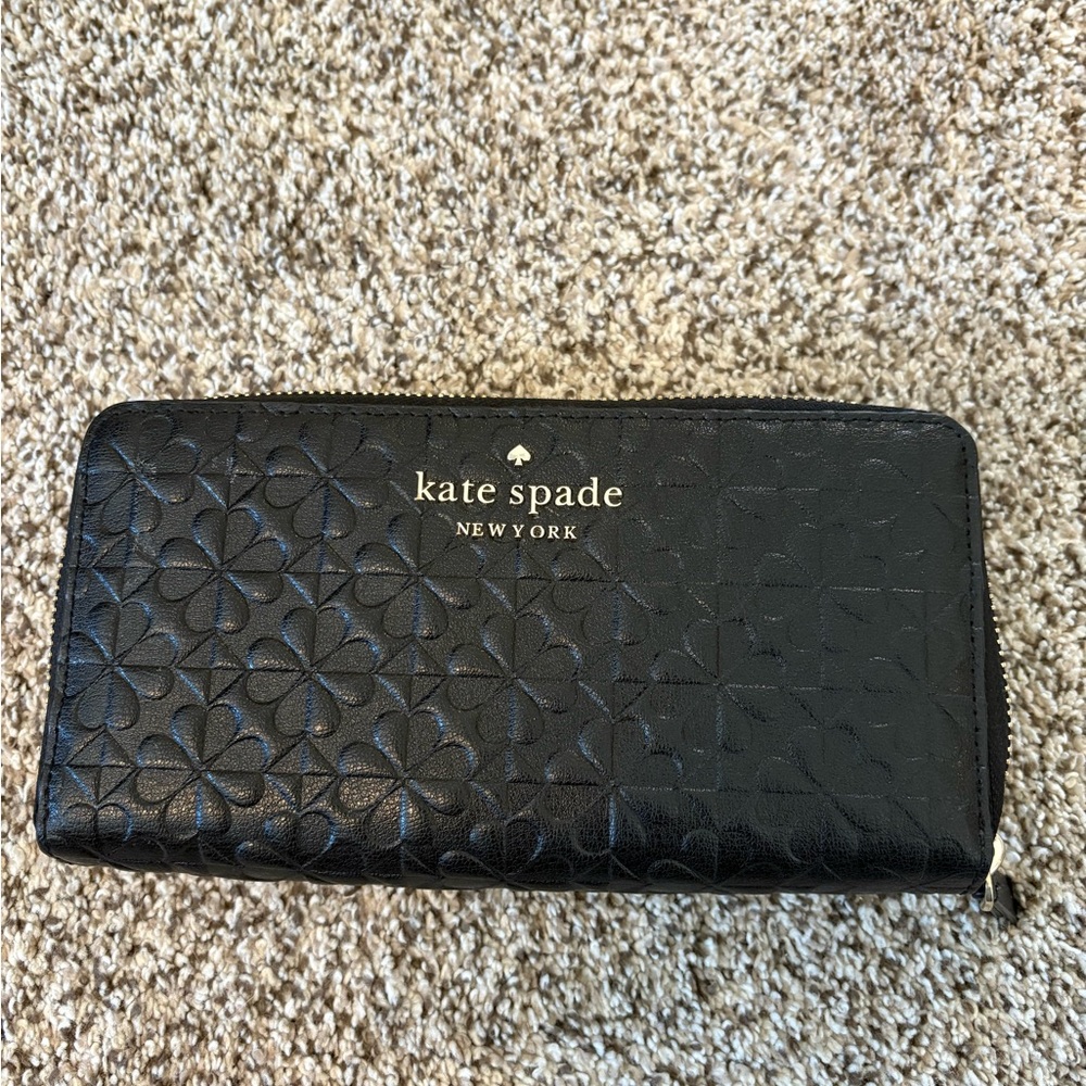 Kate Spade Black Quilted Wallet